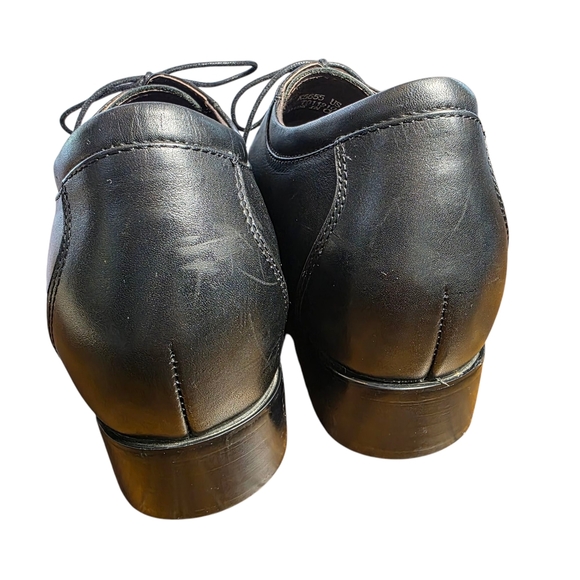 Calden K5655 Rising Elevator Oxford Shoes, Black, Leather Upper Mens Size 7.5 - Picture 4 of 10